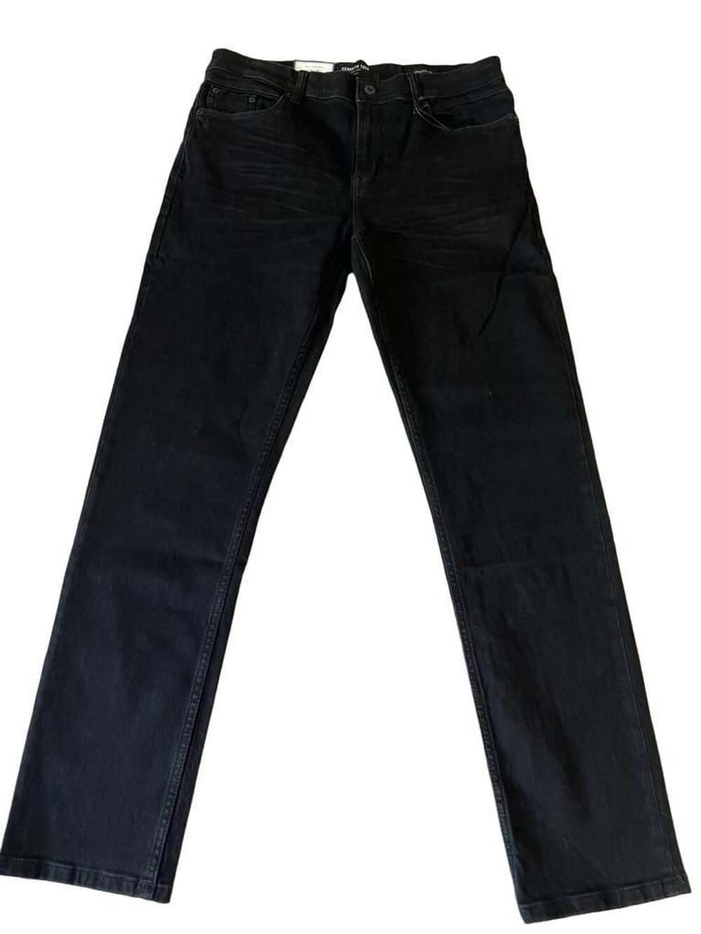Kenneth Cole Athletic Fit Jeans Size 32x32 Black Denim